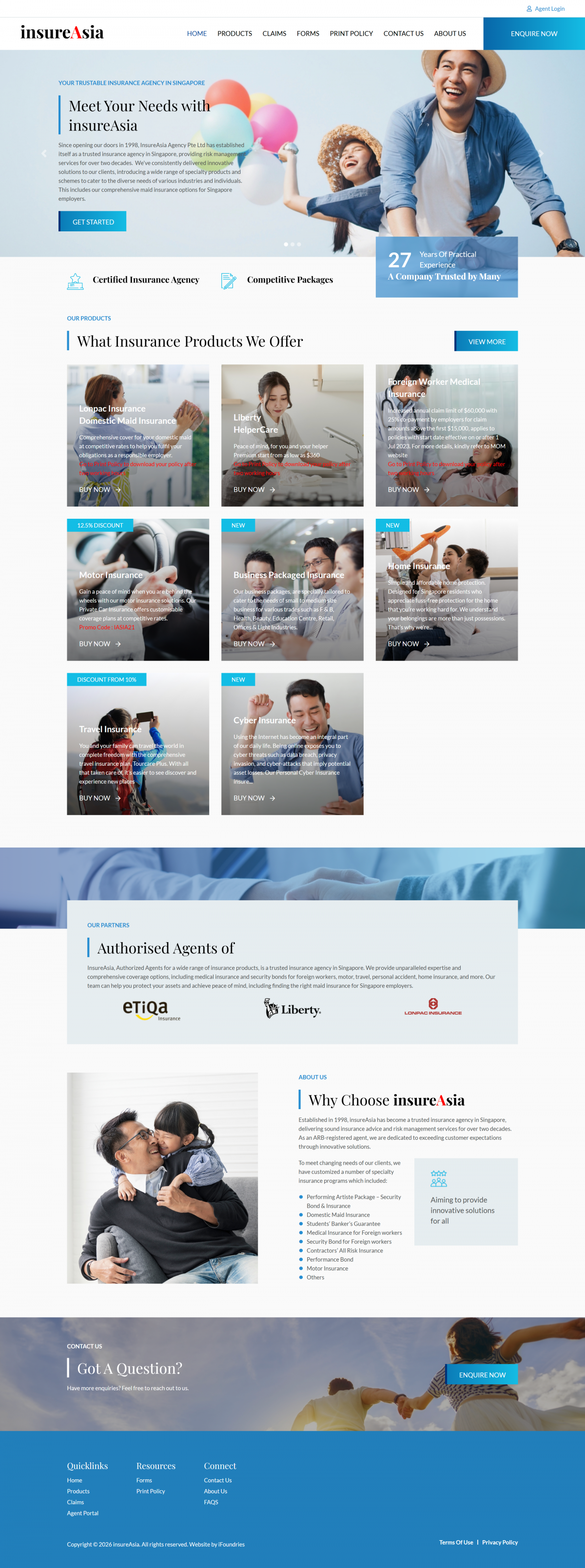 Mẫu Website Bảo Hiểm Insureasia