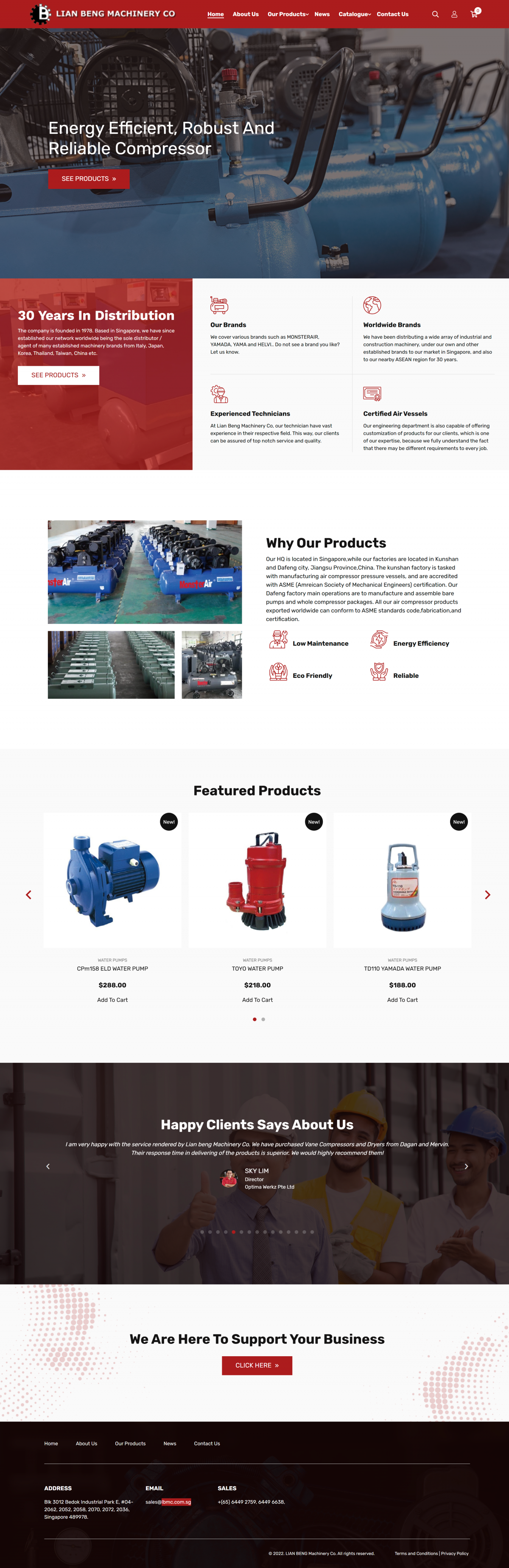 Mẫu Website Máy Nén Khí