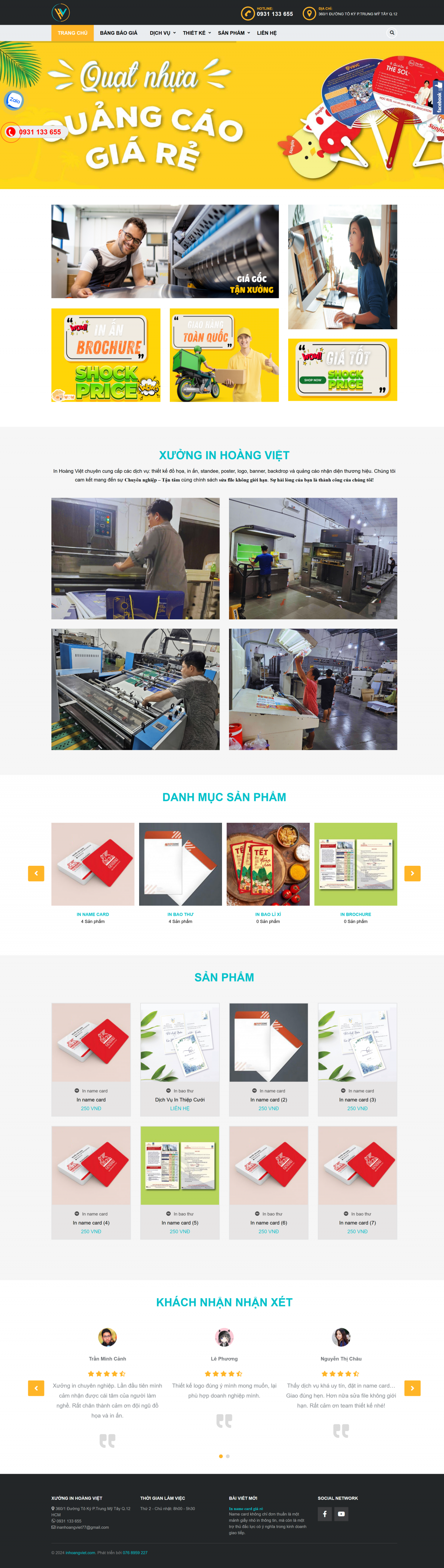 Mẫu Website In Ấn