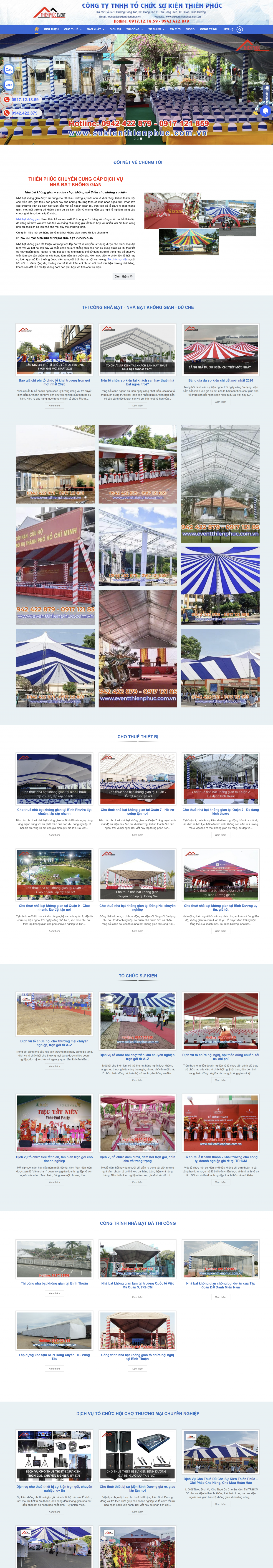 Mẫu Website Tổ Chức Sự Kiện Đẹp, Chuyên Nghiệp | WebRQ