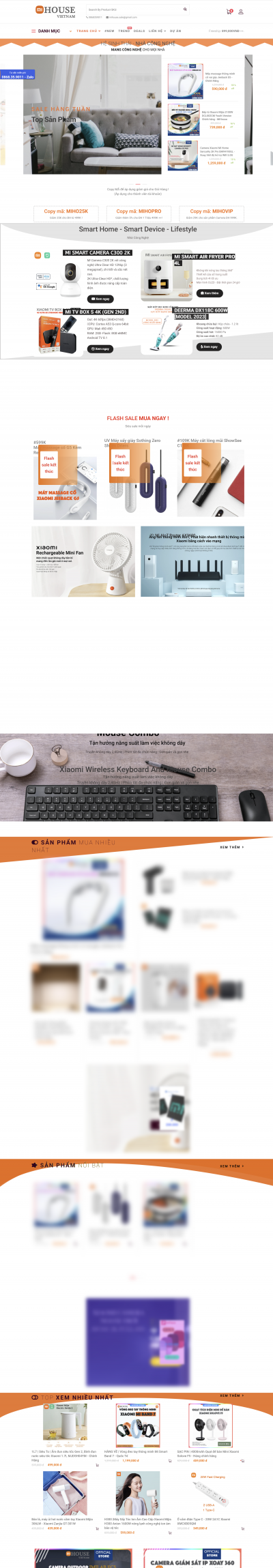 Mẫu Website Mihouse