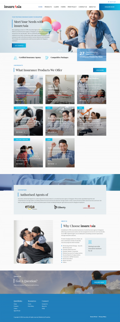 Mẫu Website Bảo Hiểm Insureasia