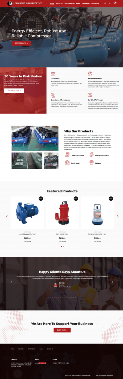 Mẫu Website Máy Nén Khí